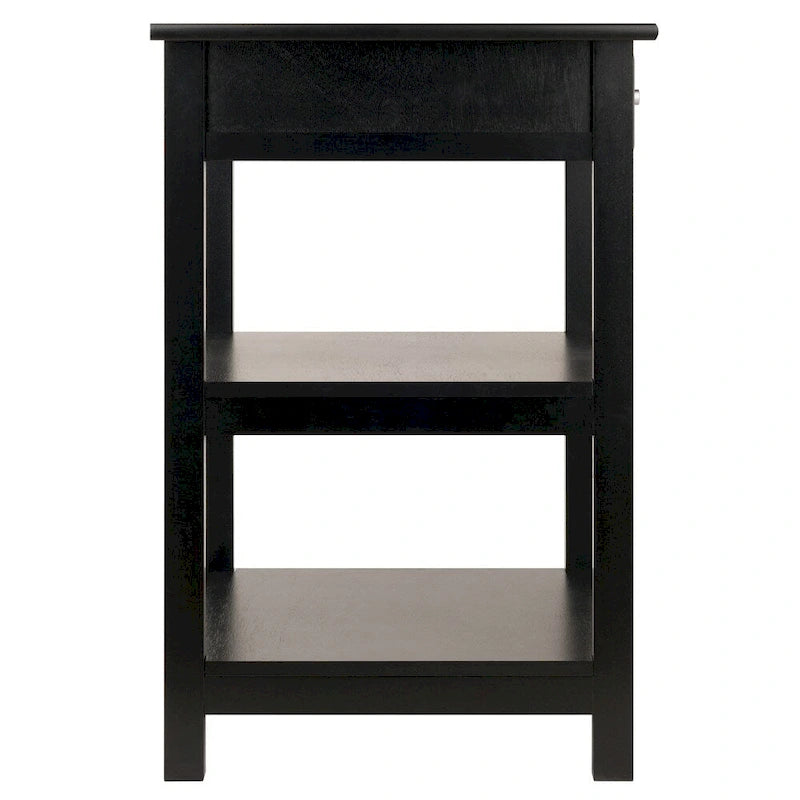 Porch & Den Bertha Black Printer Stand