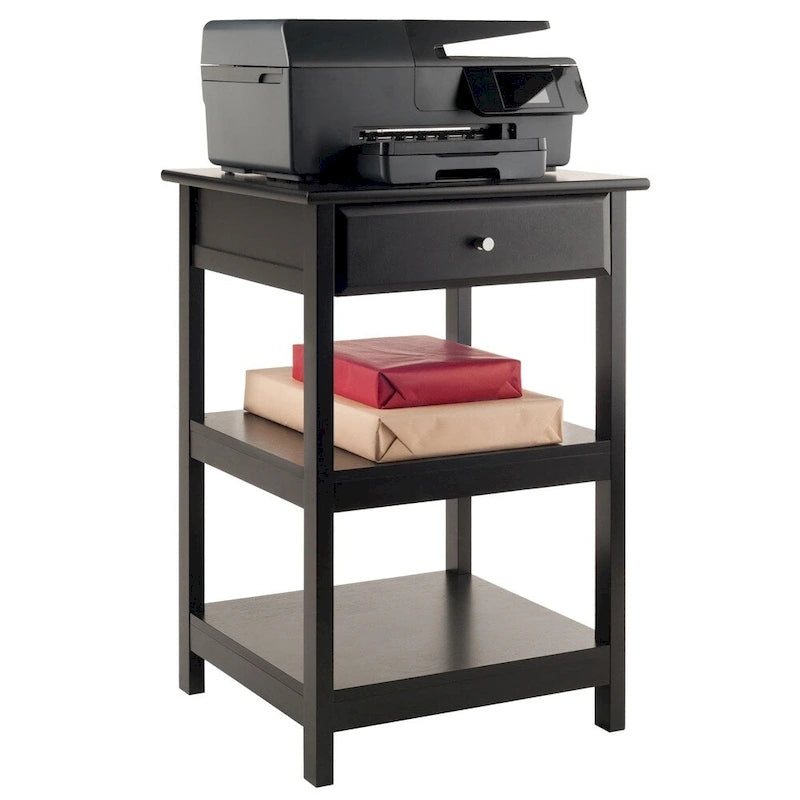 Porch & Den Bertha Black Printer Stand