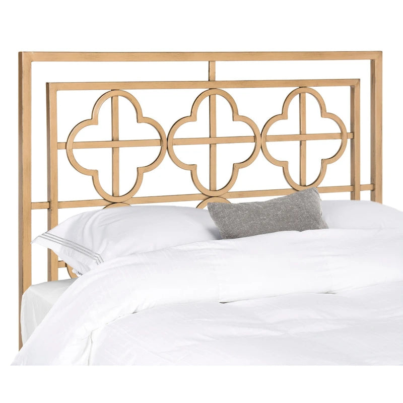 SAFAVIEH Ilona French Metal Quatrefoil Headboard
