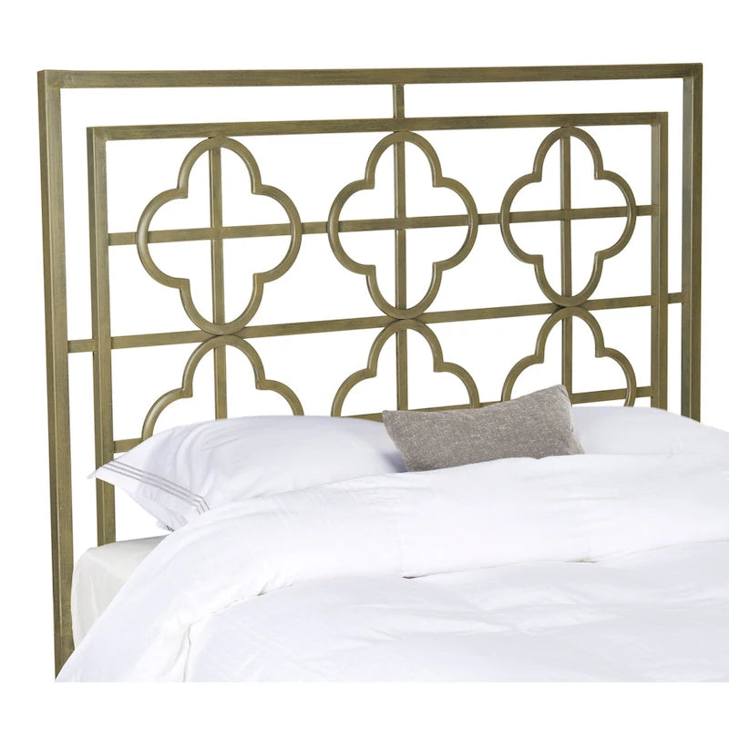 SAFAVIEH Ilona French Metal Quatrefoil Headboard