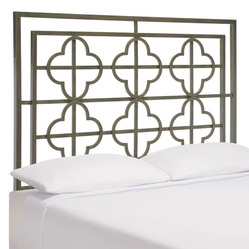 SAFAVIEH Ilona French Metal Quatrefoil Headboard