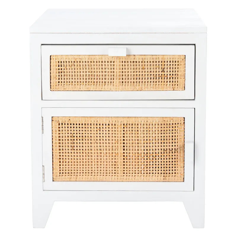 SAFAVIEH Dalia Coastal 1-Drawer 1-Door Nightstand