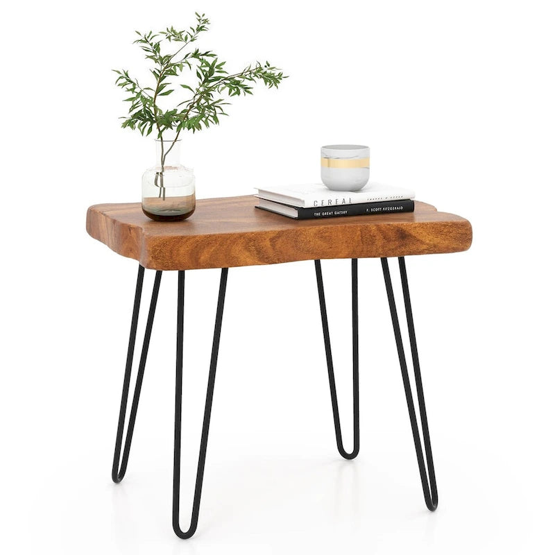 Reclaimed Recycled Teak Wood End Table