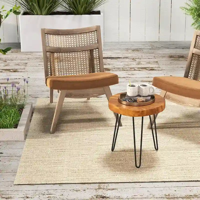 Reclaimed Recycled Teak Wood End Table