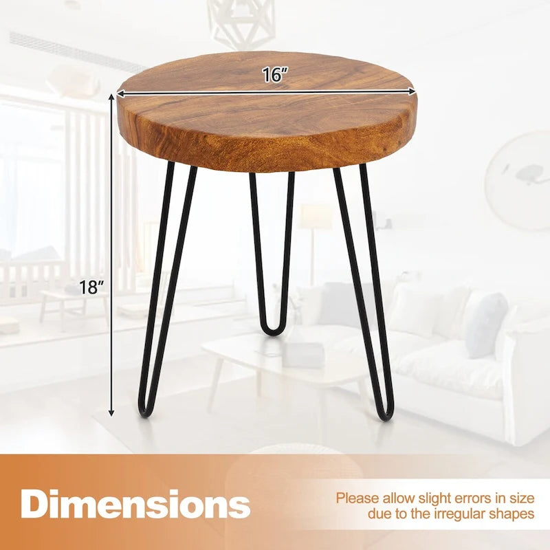 Reclaimed Recycled Teak Wood End Table