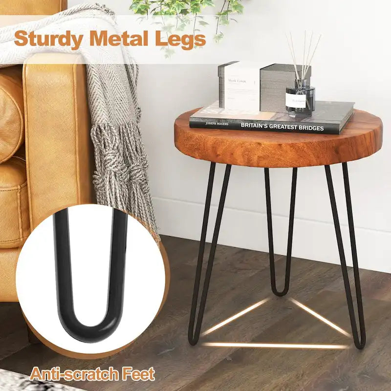 Reclaimed Recycled Teak Wood End Table