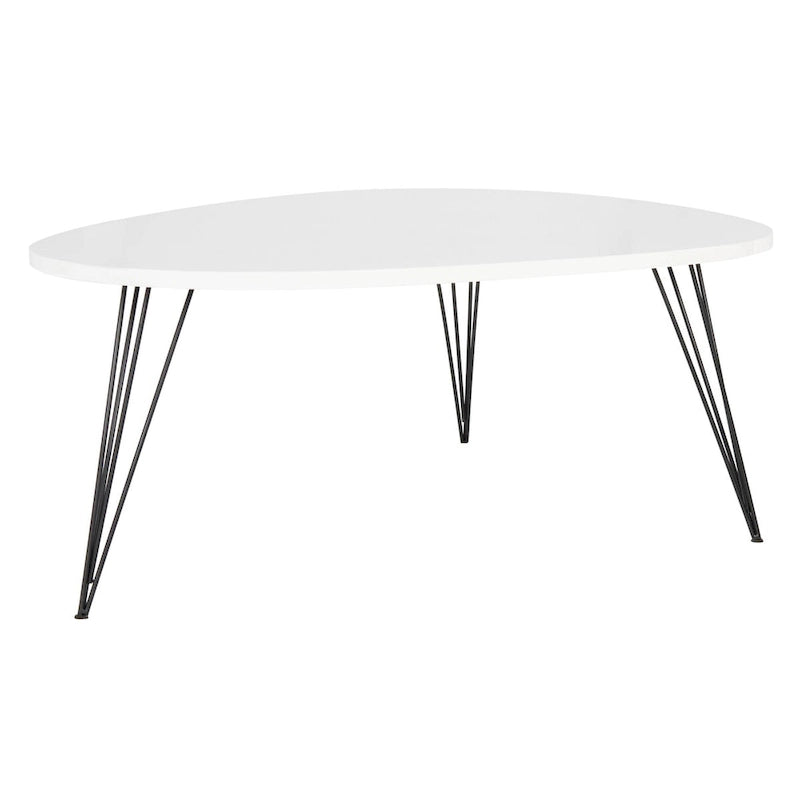 SAFAVIEH Louann Oak Finish/ Black Coffee Table - 44 x 31.5 x 15.6 - 44Wx32Dx16H
