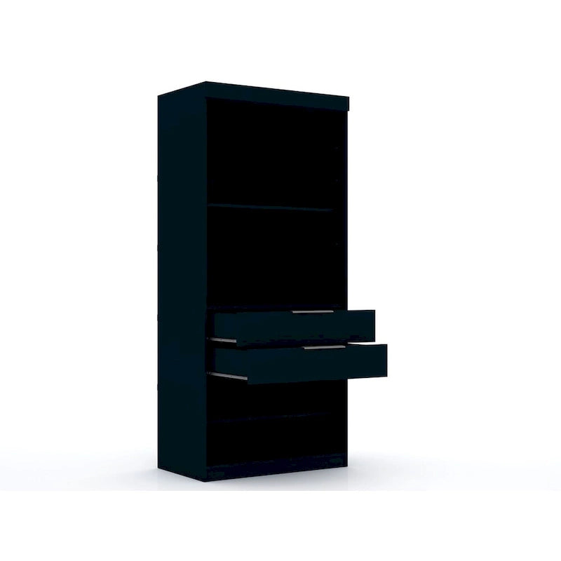 Mulberry Open 1 Sectional Modern Armoire Wardrobe Closet