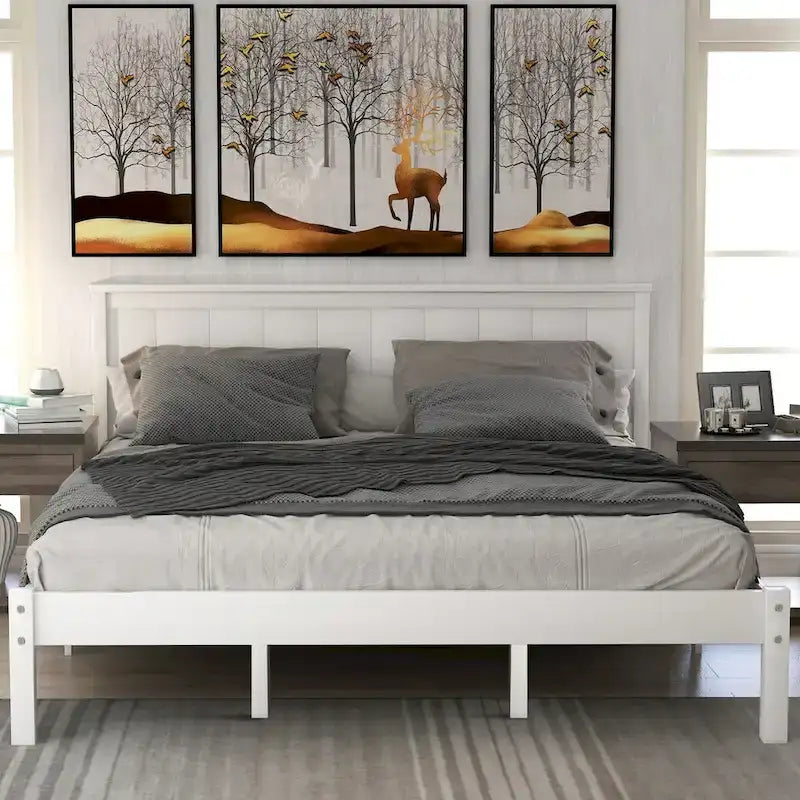 Platform Bed Frame with Headboard