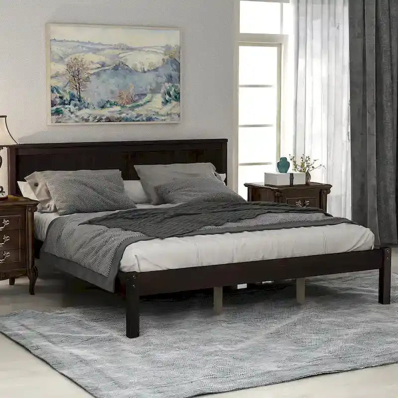 Platform Bed Frame with Headboard