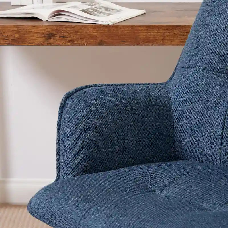 Art Leon Swivel Wood Accent Arm Chair