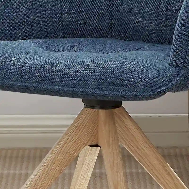 Art Leon Swivel Wood Accent Arm Chair