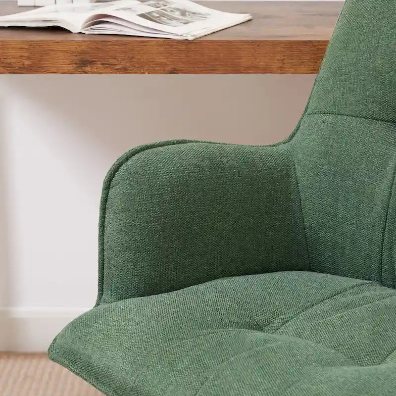 Art Leon Swivel Wood Accent Arm Chair