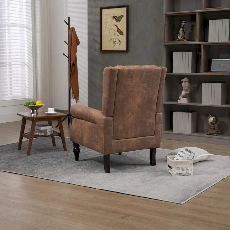 Wood Frame Armchair Modern Accent Chair Lounge Chair for Living Room - 29.33 x31.50x 39.37