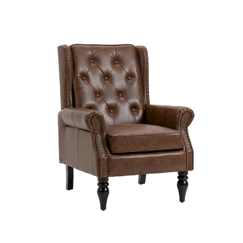 Wood Frame Armchair Modern Accent Chair Lounge Chair for Living Room - 29.33 x31.50x 39.37