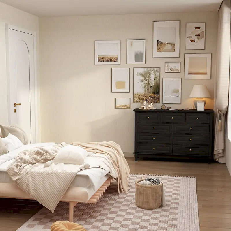 Versatile 55.1 Dresser: Chic Storage for Any Room TV Stand Side Table