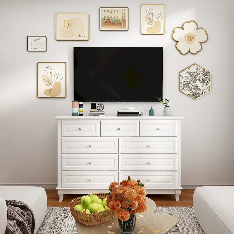 Versatile 55.1 Dresser: Chic Storage for Any Room TV Stand Side Table