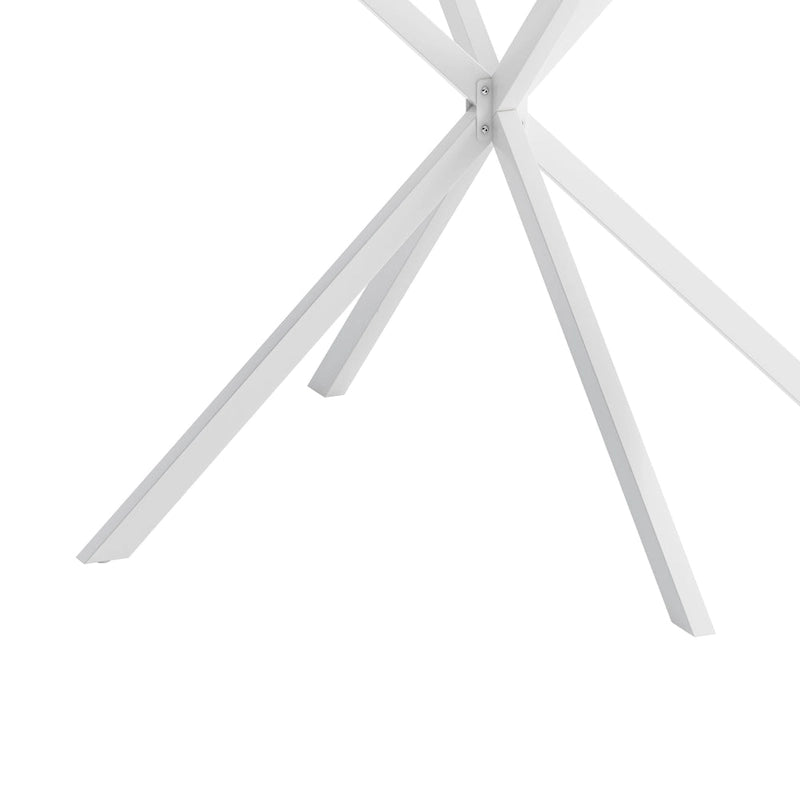 42.13 Modern Cross Leg Round Dining Table