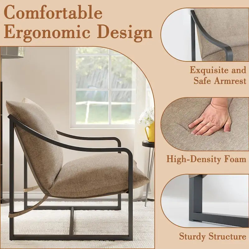 Modern Sling Accent Chair