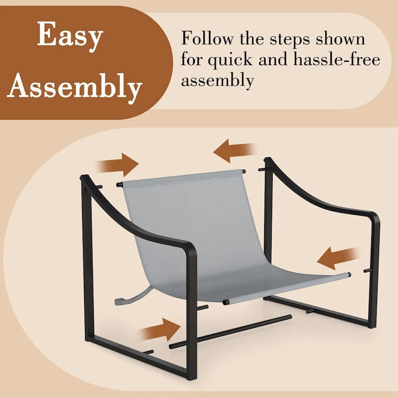 Modern Sling Accent Chair