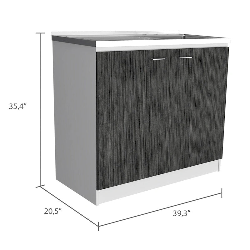 Brookeline Rectangle 2-Door Utility Sink and Cabinet