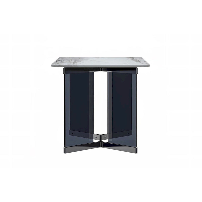 Oryn Rectangular Dining Table with Glass/Sintered Stone Top