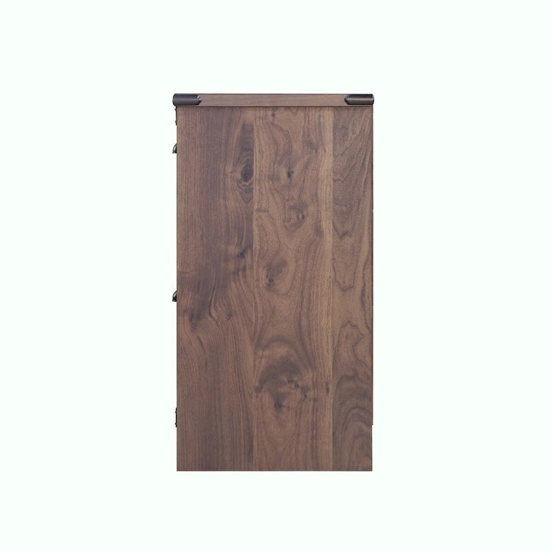 Brunei Contemporary Dark Walnut Wood Lateral Filing Cabinet