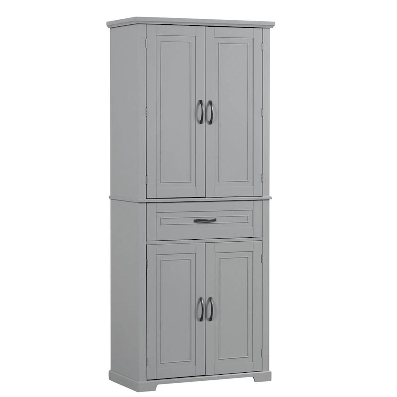 Bathroom Storage Cabinet with Doors and Drawer,Multiple Storage Space,Adjustable Shelf