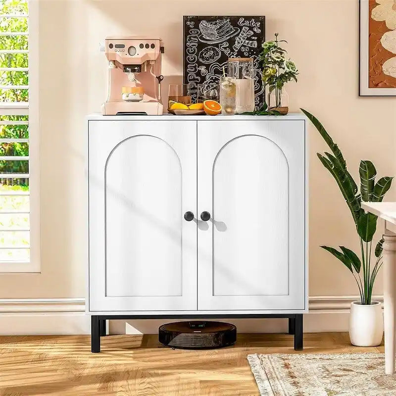 Bathroom Storage Cabinet Sideboard Buffet Cabinet with Shelf Doors - 15.75D x 29.53W x 31.5H